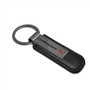 Dodge Charger R/T Gunmetal Black Metal Plate PU Leather Strap Key Chain
