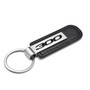 Chrysler 300 Silver Metal Black PU Leather Strap Key Chain