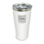 Ford Built-Ford-Tough Laser Etched Logo White Stainless Steel Travel Tumbler Mug