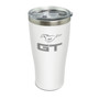 Ford Mustang GT Laser Etched Logo White Stainless Steel Travel Tumbler Mug
