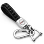 Ford F-150 FX4 Off Road in White Braided Rope Style Genuine Leather Key Chain