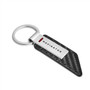 Lincoln in Red Navigator Carbon Fiber Texture Black PU Leather Strap Key Chain