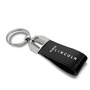 iPick Image - Large Genuine Black Leather Loop Strap Key Chain - Lincoln