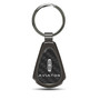 Lincoln Aviator Real Black Carbon Fiber Gunmetal Black Metal Teardrop Key Chain