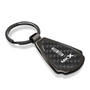 Lincoln MKX Real Black Carbon Fiber Gunmetal Black Metal Teardrop Key Chain