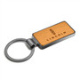 Lincoln Laser Engraved Maple Wood Gunmetal Frame Case Key Chain