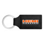 HEMI Powered Rectangular Black Leatherette Key Chain Key-ring for Dodge Jeep RAM
