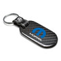 Mopar 100% Real Black Carbon Fiber Tag Style Key Chain Dodge Jeep RAM Chrysler