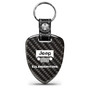 Jeep Gladiator Real Black Carbon Fiber Large Shield-Style Key Chain