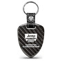 Jeep Grand Cherokee Real Black Carbon Fiber Large Shield-Style Key Chain