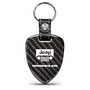 Jeep Wrangler Real Black Carbon Fiber Large Shield-Style Key Chain