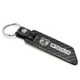 RAM Power Wagon Real Carbon Fiber Blade Style with Black Leather Strap Key Chain