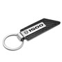 RAM 1500 Logo Carbon Fiber Texture Black PU Leather Strap Key Chain