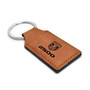 RAM 2500 Logo Rectangular Brown Leather Key Chain