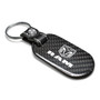 RAM Logo 100% Real Black Carbon Fiber Tag Style Key Chain