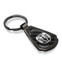 RAM 2019 Logo Real Black Carbon Fiber Gunmetal Black Metal Teardrop Key Chain