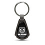 RAM Black Dome Dark Gunmetal Metal Teardrop Key Chain