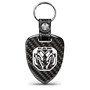 RAM New Logo 2019 up Real Black Carbon Fiber Large Shield-Style Key Chain