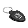 RAM 1500 Soft Real Black Leather Shield-Style Key Chain