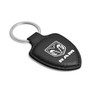 RAM Logo Soft Real Black Leather Shield-Style Key Chain