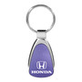 Honda Logo Blue Tear Drop Key Chain
