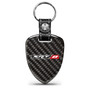 Dodge SRT-8 Logo Real Black Carbon Fiber Large Shield-Style Key Chain