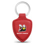 Dodge Scat-Pack Full Color Soft Real Red Leather Shield-Style Key Chain