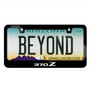 Nissan 370Z Black Metal License Plate Frame