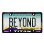 Nissan Titan 4 Holes Black Real Carbon Fiber 50 States License Plate Frame
