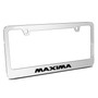 Nissan Maxima 3D Embossed Letters on Mirror Chrome Metal License Plate Frame