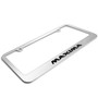 Nissan Maxima 3D Embossed Letters on Mirror Chrome Metal License Plate Frame
