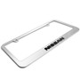 Nissan 3D Embossed Letters on Mirror Chrome Metal License Plate Frame