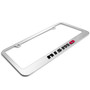 Nissan NISMO 3D Embossed Letters on Mirror Chrome Metal License Plate Frame