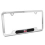 Nissan GT-R Carbon Fiber insert Chrome Stainless Steel License Plate Frame