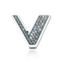 Crystallized Letter V Car Emblem