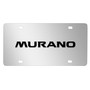 Nissan Murano 3D Black Logo Mirror Chrome Stainless Steel License Plate