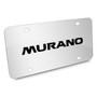Nissan Murano 3D Black Logo Mirror Chrome Stainless Steel License Plate