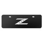 Nissan 350Z Z Logo European Look Half-Size Black Stainless Steel License Plate