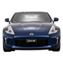 Nissan 370Z in 3D European Look Half-Size Black Stainless Steel License Plate