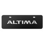 Nissan Altima 3D European Look Half-Size Black Stainless Steel License Plate