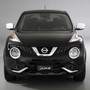 Nissan Juke 3D European Look Half-Size Black Stainless Steel License Plate