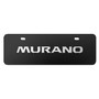 Nissan Murano 3D European Look Half-Size Black Stainless Steel License Plate