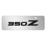 Nissan 350Z 3D Logo European Look Half-Size Chrome Stainless Steel License Plate