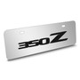 Nissan 350Z 3D Logo European Look Half-Size Chrome Stainless Steel License Plate