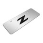 Nissan 370Z Z Logo European Look Half-Size Chrome Stainless Steel License Plate