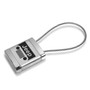 Jeep Grille Logo Metal Silver Chrome Cable Car Key Chain Ring Fob