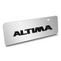 Nissan Altima 3D European Look Half-Size Chrome Stainless Steel License Plate