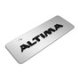 Nissan Altima 3D European Look Half-Size Chrome Stainless Steel License Plate