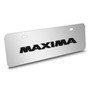 Nissan Maxima 3D European Look Half-Size Chrome Stainless Steel License Plate