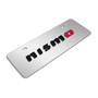 Nissan NISMO 3D European Look Half-Size Chrome Stainless Steel License Plate